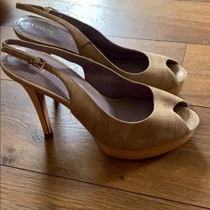 Cole Haan slung back heels EUC SIZE 9b